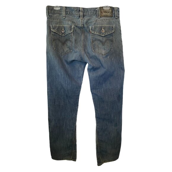 Levis 514 Slim Straight Denim Blue Jeans Mens Size 38x34 Actual 38x33 Pants - Picture 2 of 11